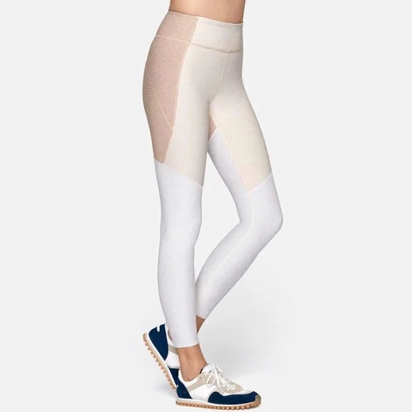 Outdoor Voices Oatmeal Multi 7/8 Tri-Tone Leggings - Picture 1 of 5